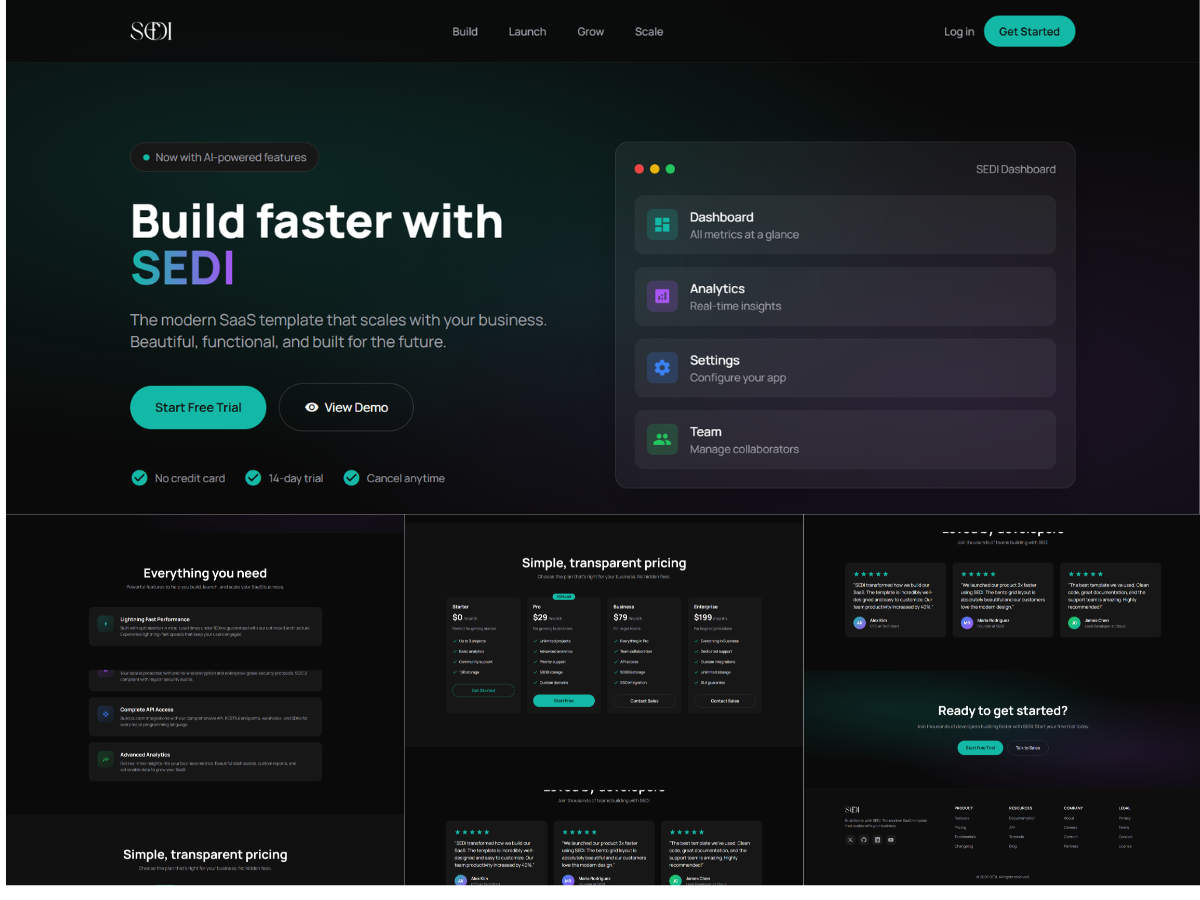 Bento SaaS Template