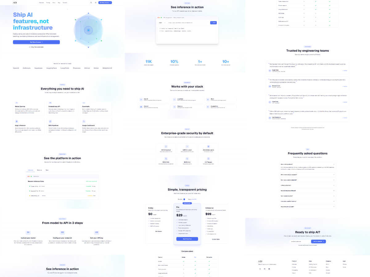 AI Startup Multiple Page Template
